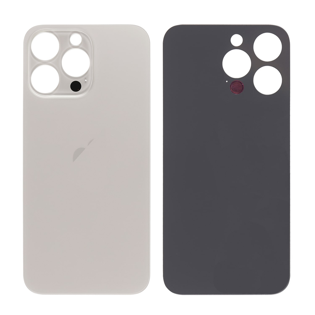 Replacement Back Glass for iPhone 15 Pro Max - Natural Titanium