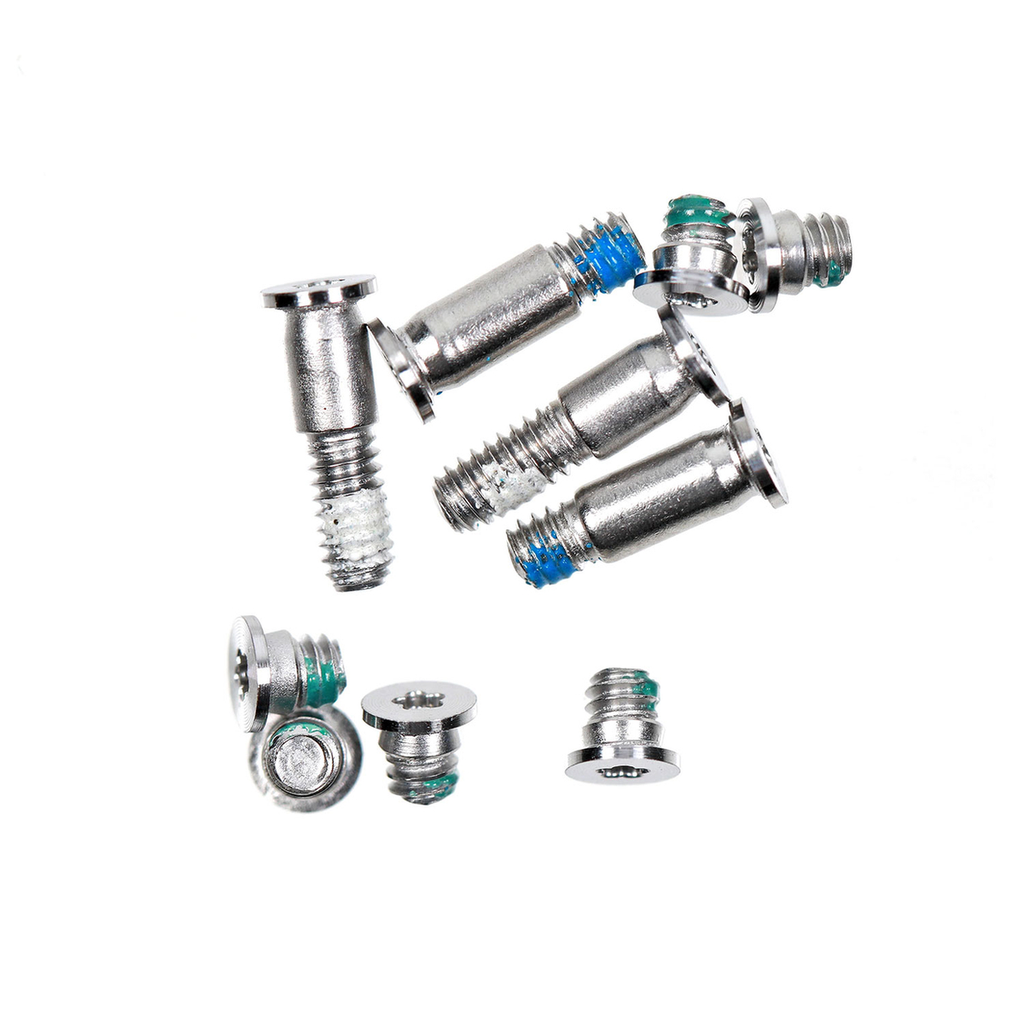 Set of 10 silver bottom case screws for Macbook Air 13" Retina A1932/A2179/A2337 (Late 2018, Late 2020)
