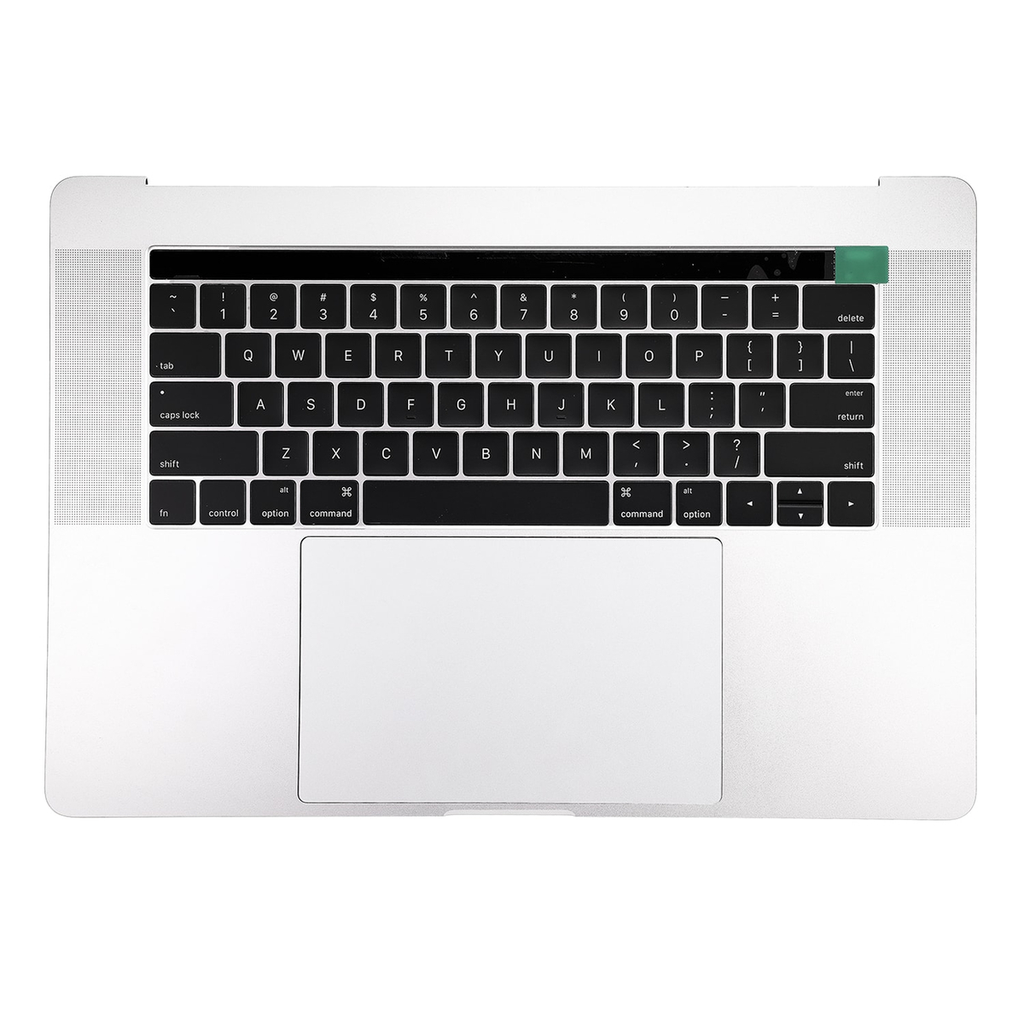 Carcasa superior plateada con teclado en inglés de EE. UU. para Macbook Pro 15" Touch A1707 (finales de 2016-mediados de 2017)
