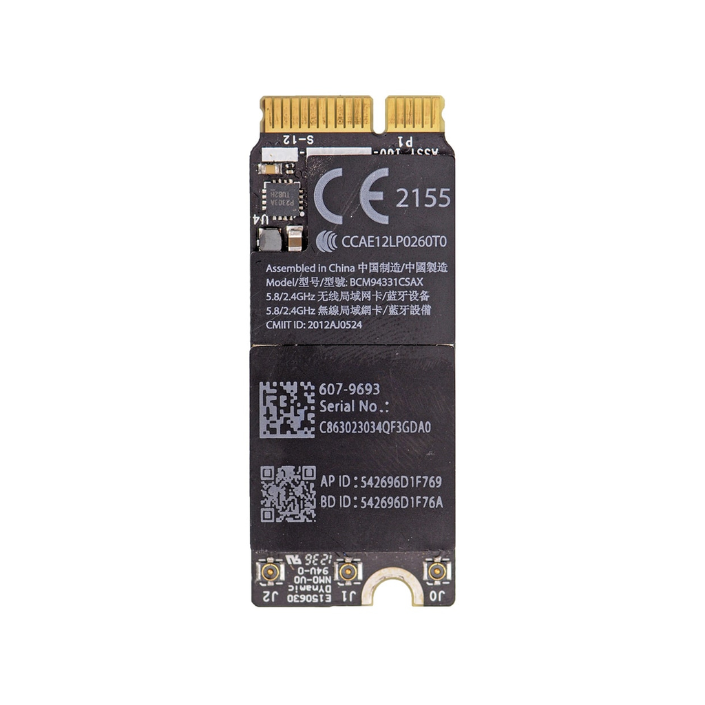 AirPort Wireless Network Card #BCM94331CSAX for MacBook Pro Retina A1425 A1398 (Mid 2012-Early 2013)