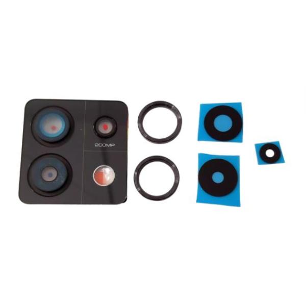 Embellecedor y Lente de Camara Trasera para Xiaomi Redmi Note 13 Pro 5G 2312DRA50C - Negra