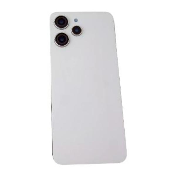 Back Battery Cover for Xiaomi Redmi 12 4G - Silver - With Lens