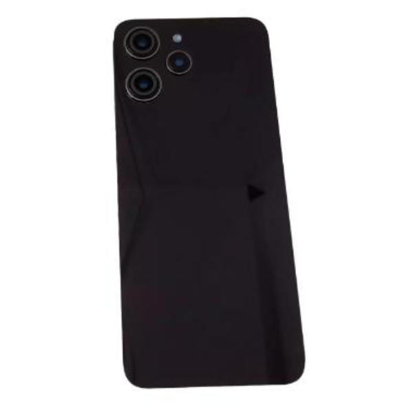 Back Battery Cover for Xiaomi Redmi 12 4G - Black - With Lens