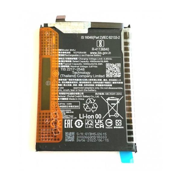 BN5J Battery for Xiaomi Redmi Note 12 5G, Redmi Note 12T Pro, Poco X5 5000 mAh