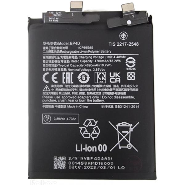 Bateria BP4D Para Xiaomi 13 Pro 2210132G de 4820 mAh