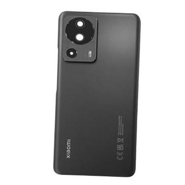 Back Battery Cover Service Pack for Xiaomi 13 Lite - With Lens - Black