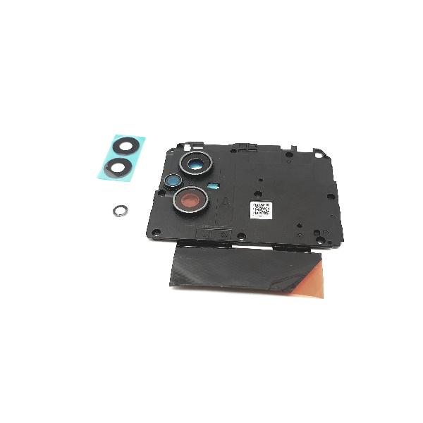 Rear Camera Trim and Lens for Xiaomi Poco M4 5G 22041219PG - Black