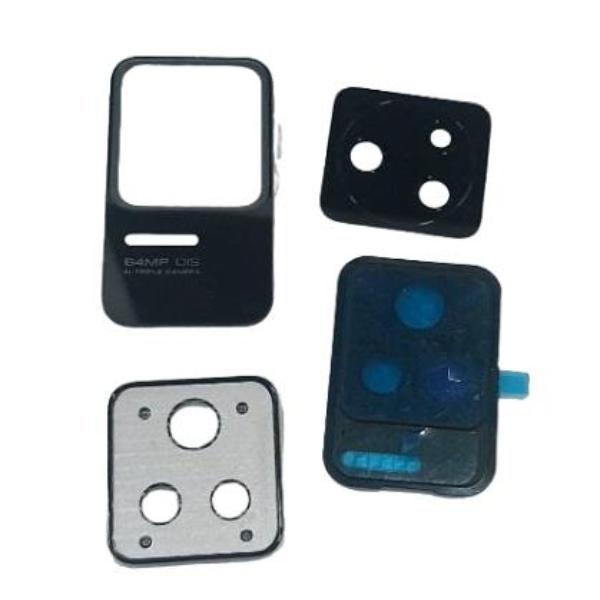 Embellecedor y Lente de Camara Trasera para Xiaomi Poco F4 22021211RG - Negra