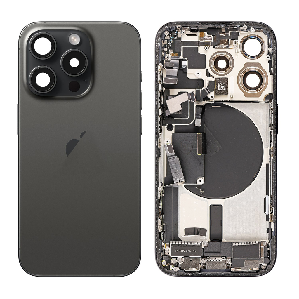 Back Screen Replacement for iPhone 15 Pro - Black Titanium