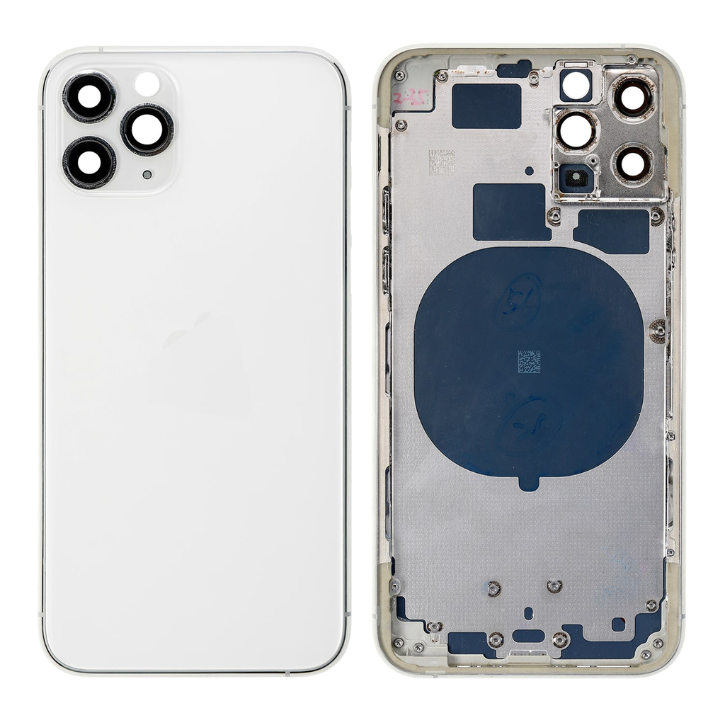 Replacement Back Cover for iPhone 11 Pro with Frame - Silver