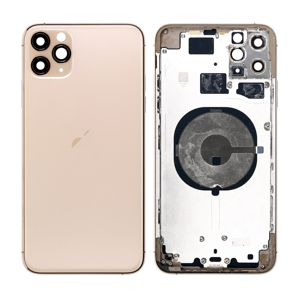 Replacement Back Cover for iPhone 11 Pro MAX with Frame - Gold