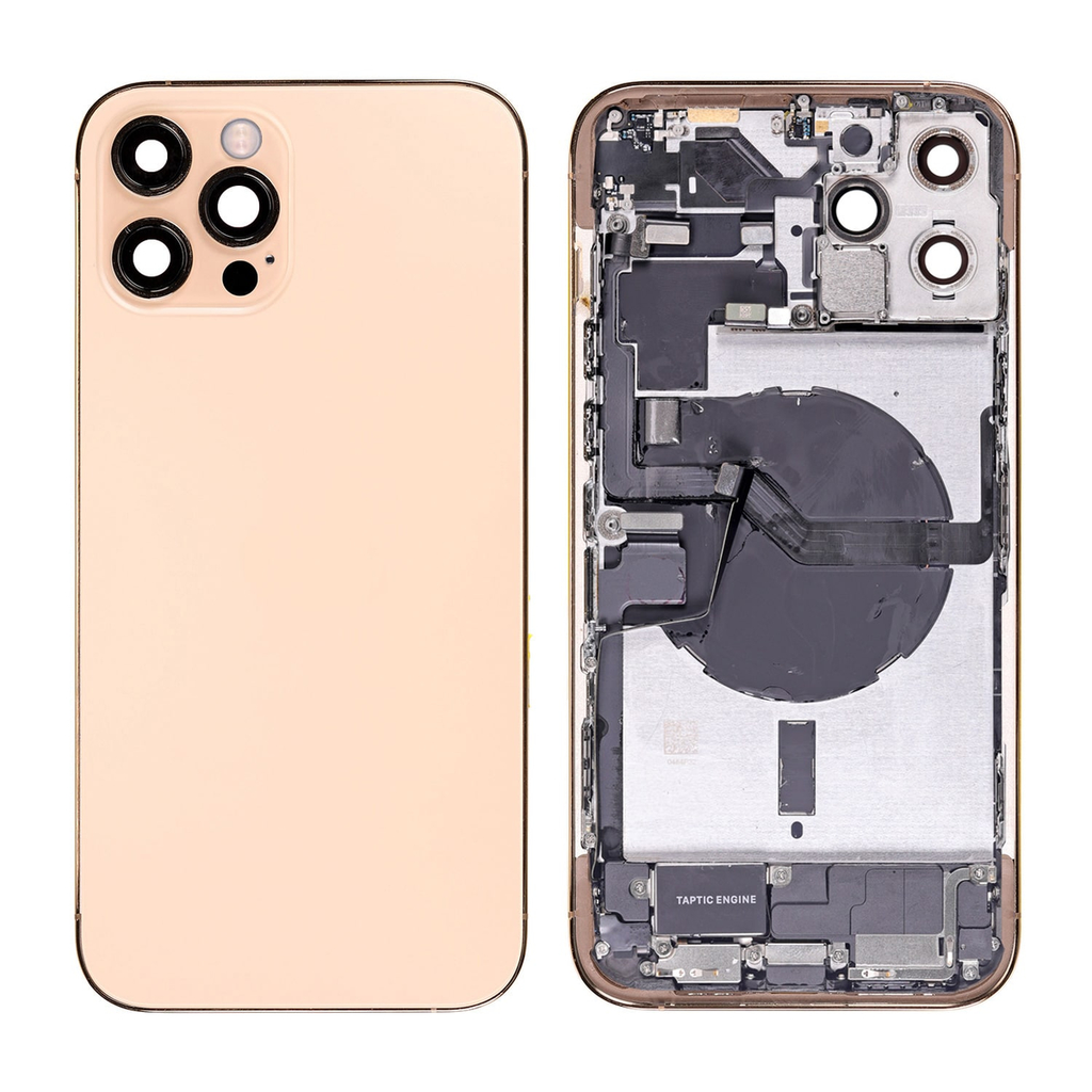Repuesto de Pantalla Trasera para iPhone 12 Pro Max - Ensamblaje Completo - Dorado