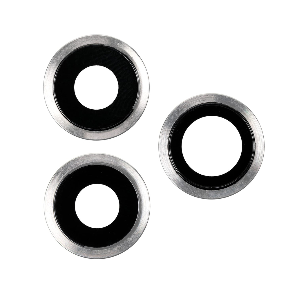 Soporte de Cámara Trasera con Lente para iPhone 11 Pro/ Pro Max - Plata