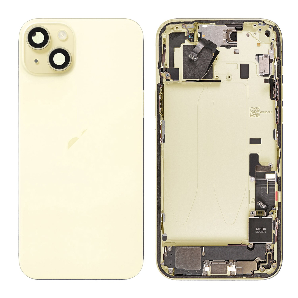 Replacement for iPhone 15 Plus Back Cover - Complete Assembly - Yellow