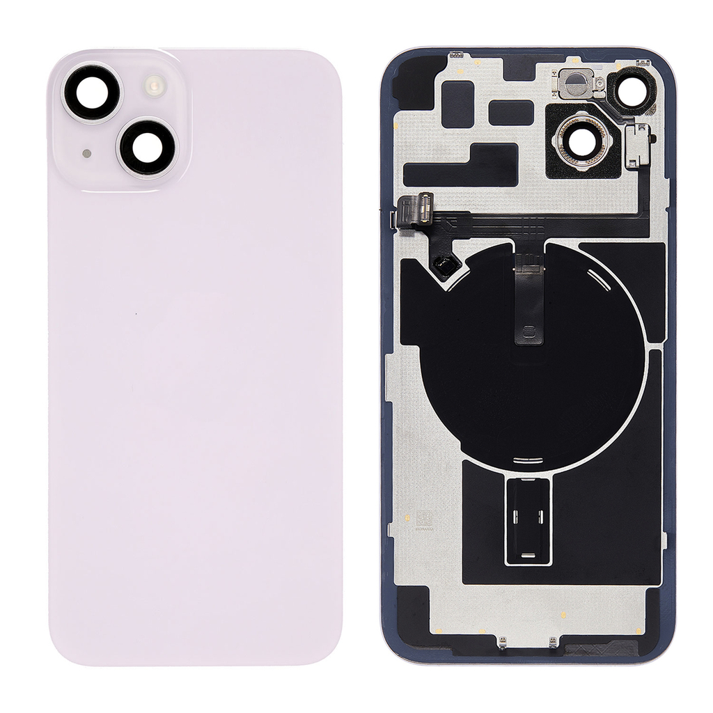 Replacement Back Glass for iPhone 14 Plus with Frame - Purple