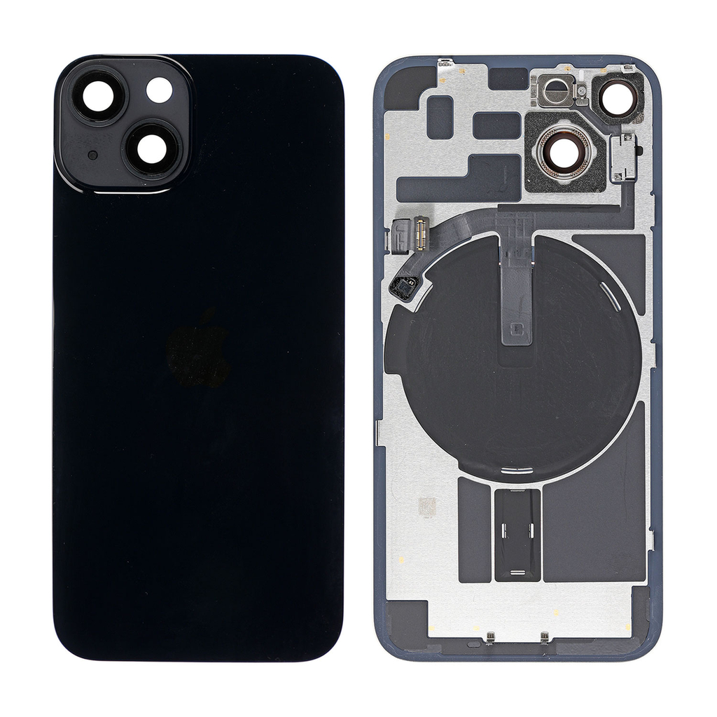 Replacement Back Glass for iPhone 14 with Frame - Midnight