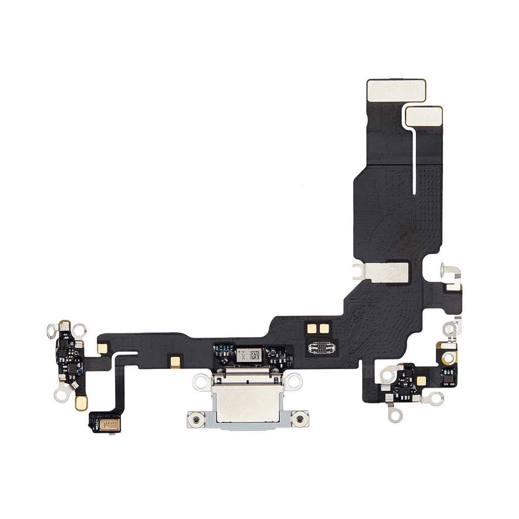 Charging Port Flex Cable Replacement for iPhone 15 - Blue