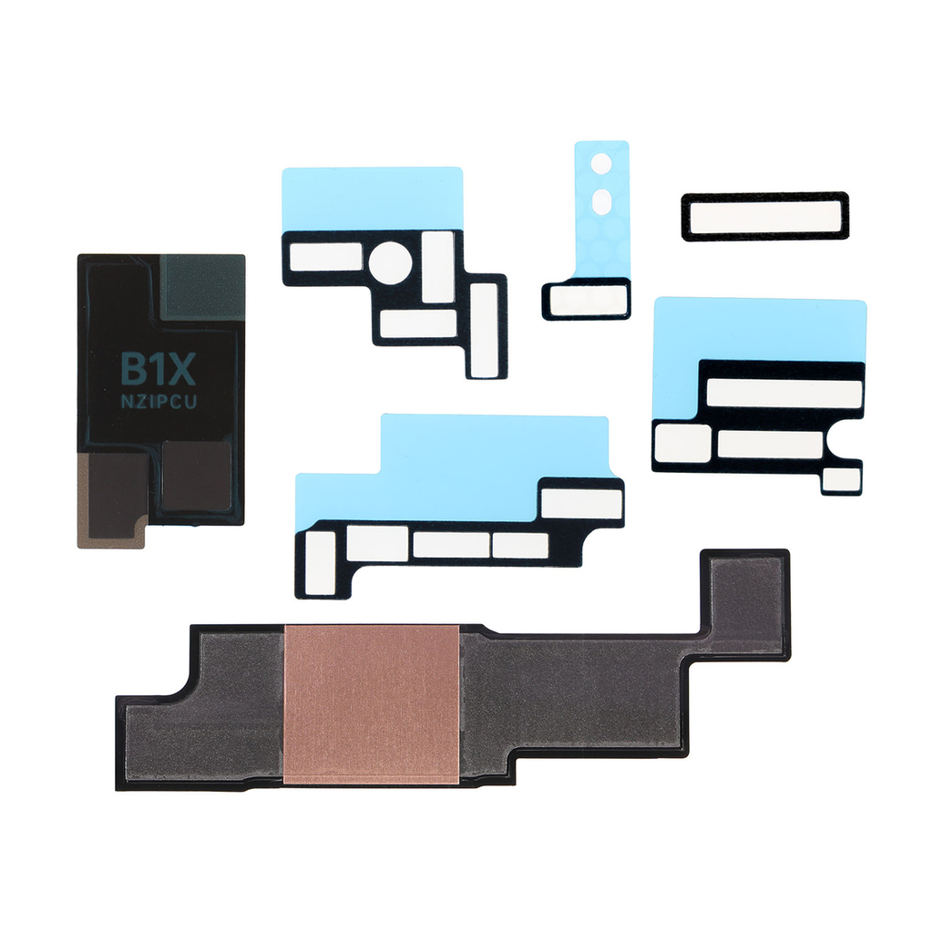Reemplazo para iPhone 14/14 Plus Cubierta de Blindaje de Placa Base y Aislante (7 piezas/juego)