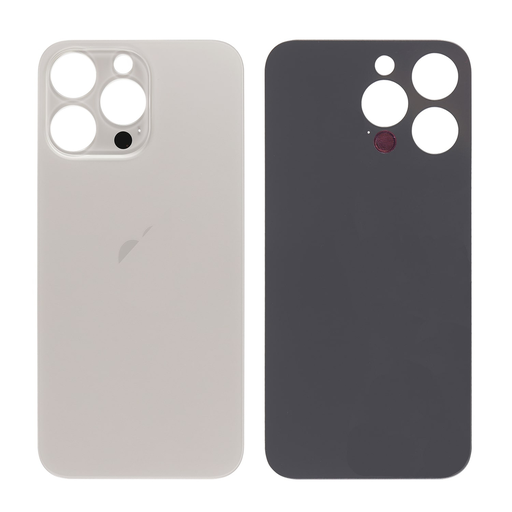 Replacement Back Glass for iPhone 15 Pro Max - Natural Titanium