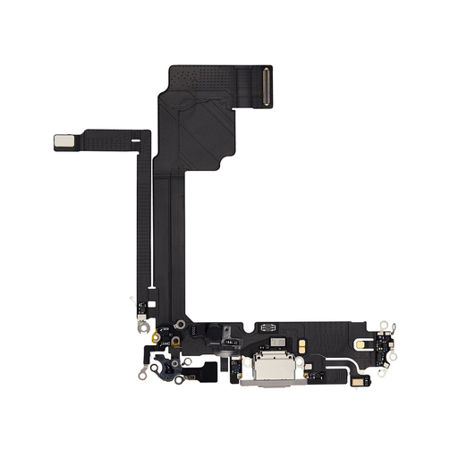 Replacement for iPhone 15 Pro Max Charging Port Flex Cable - White Titanium