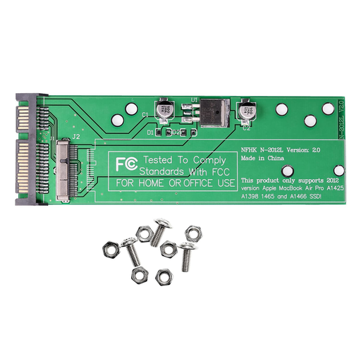 SSD to SATA Adapter for MacBook Air Pro A1398 A1425 A1465 A1466 (Mid 2012, Late 2012)