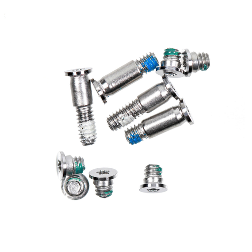 Set of 10 silver bottom case screws for Macbook Air 13" Retina A1932/A2179/A2337 (Late 2018, Late 2020)