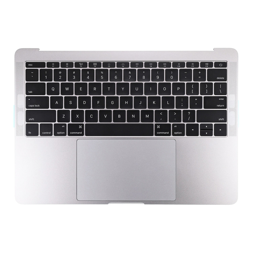 Silver Top Case with US English Keyboard for Macbook Pro 13" A1708 (Late 2016-Mid 2017)