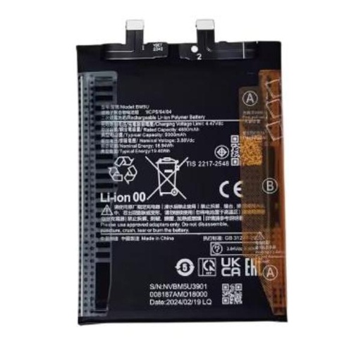 Bateria BM5U Para Xiaomi Redmi Note 13 Pro Plus 23090RA98C de 5000 mAh