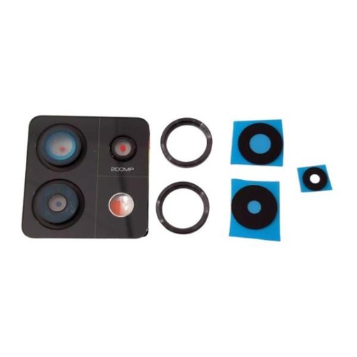 Rear Camera Trim and Lens for Xiaomi Redmi Note 13 Pro 5G 2312DRA50C - Black