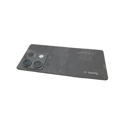 Back Battery Cover Service Pack for Xiaomi Redmi Note 13 5G 2312DRAABG - With Lens - Black