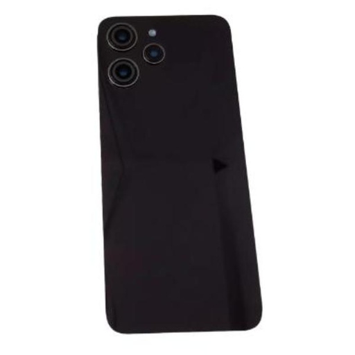 Back Battery Cover for Xiaomi Redmi 12 4G - Black - With Lens