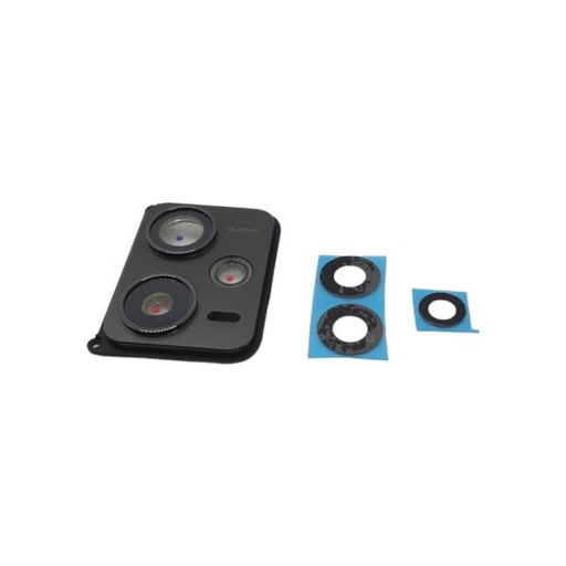 Rear Camera Trim and Lens for Xiaomi Redmi Note 12 Pro Plus 22101316UCP - Black