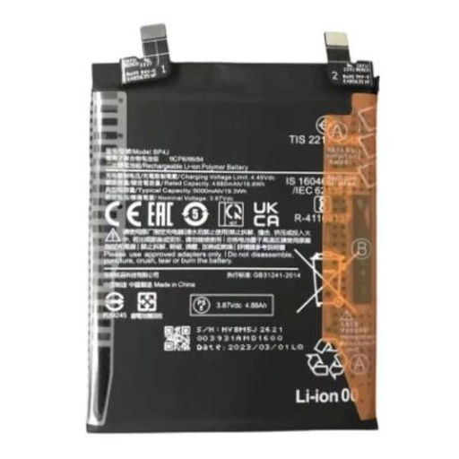 BP4J Battery for Xiaomi Redmi Note 12 Pro Plus 22101316UCP 5000 mAh