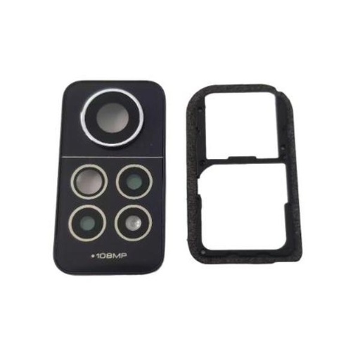 Rear Camera Trim and Lens for Xiaomi Redmi Note 12 Pro 4G - Black