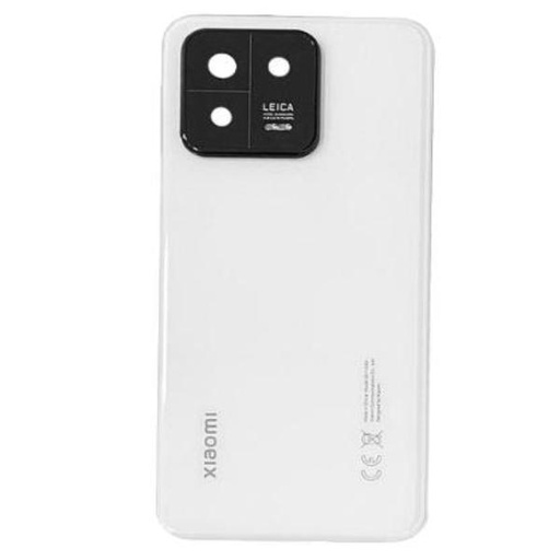 Back Battery Cover Service Pack for Xiaomi 13 - With Lens - White