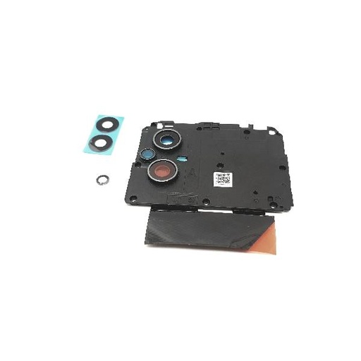 Rear Camera Trim and Lens for Xiaomi Poco M4 5G 22041219PG - Black