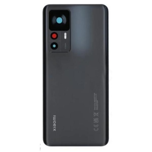 Back Battery Cover Service Pack for Xiaomi 12T 22071212AG - With Lens - Black
