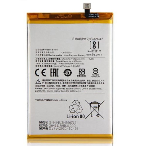 Battery BN56 5000mAh for Xiaomi Redmi 9A / 9C / 10A / A1 / A1+ / Poco M2 Pro