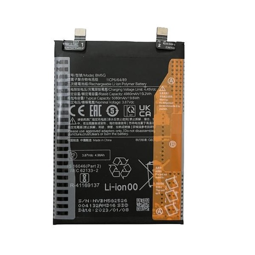 BM5G Battery for Xiaomi Poco X4 GT, Redmi Note 11T Pro 5080 mAh