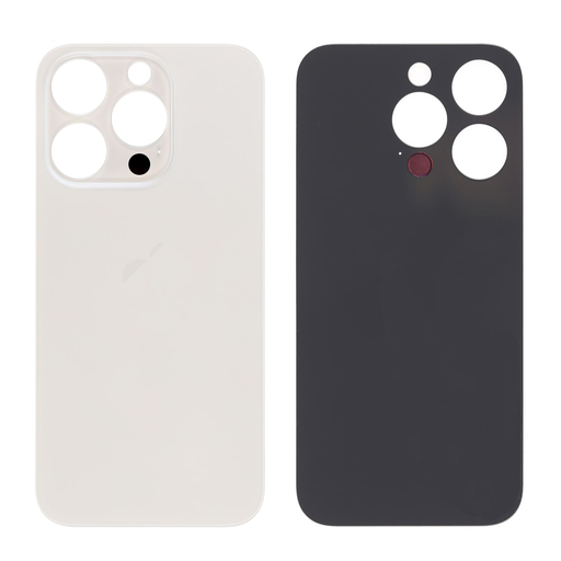 Replacement Back Glass for iPhone 15 Pro - Titanium White
