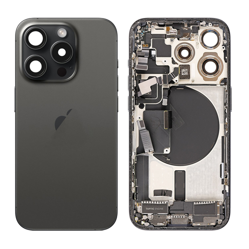 Back Screen Replacement for iPhone 15 Pro - Black Titanium