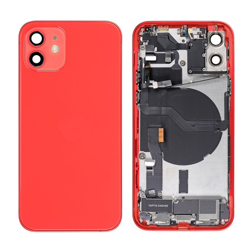 Back Cover Replacement for iPhone 12 - Complete Assembly - Red