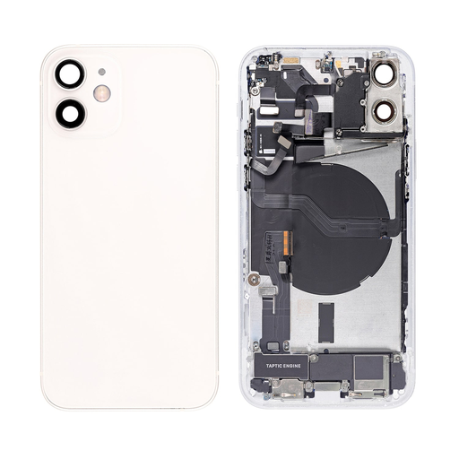 Back Housing Replacement for iPhone 12 Mini - Complete Assembly - White