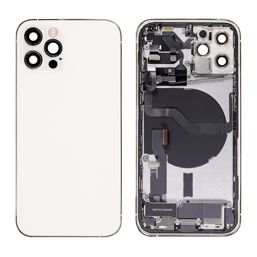 Replacement for iPhone 12 Pro Back Cover - Complete Assembly - Silver