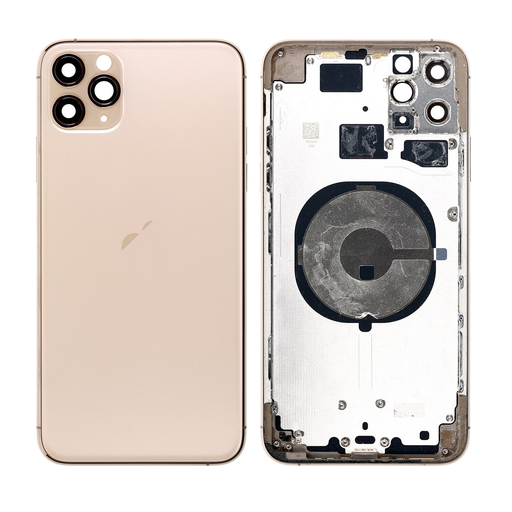 Replacement Back Cover for iPhone 11 Pro MAX with Frame - Gold