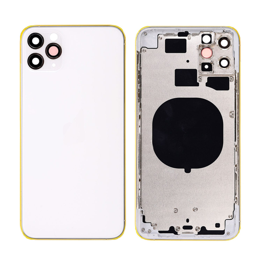 Replacement iPhone 11 Pro MAX Back Cover with Frame - Silver