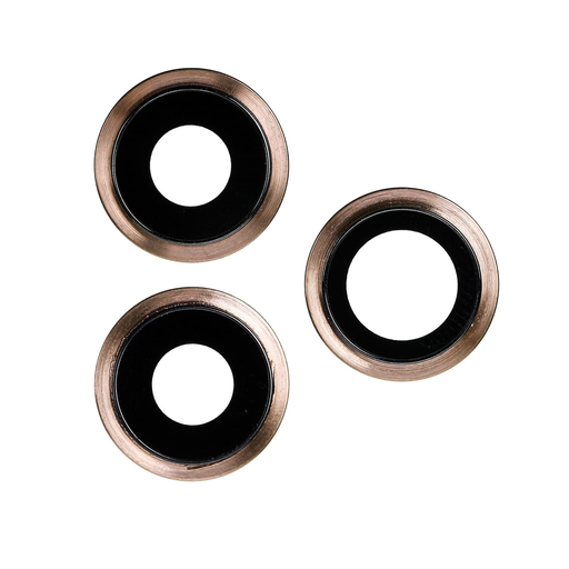 Replacement for iPhone 11 Pro/ Pro Max Rear Camera Support with Lens - Gold