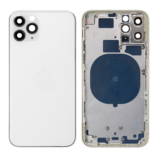 Replacement Back Cover for iPhone 11 Pro with Frame - Silver