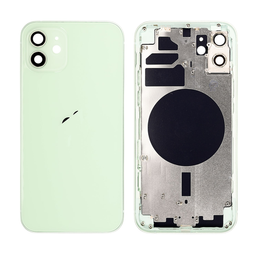 Replacement Back Cover for iPhone 12 with Frame - Green
