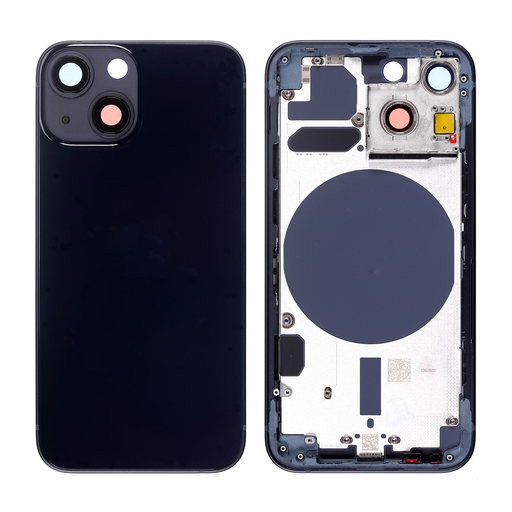 Replacement Back Cover for iPhone 13 Mini with Frame - Midnight